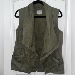 Olive Green “cargo” vest